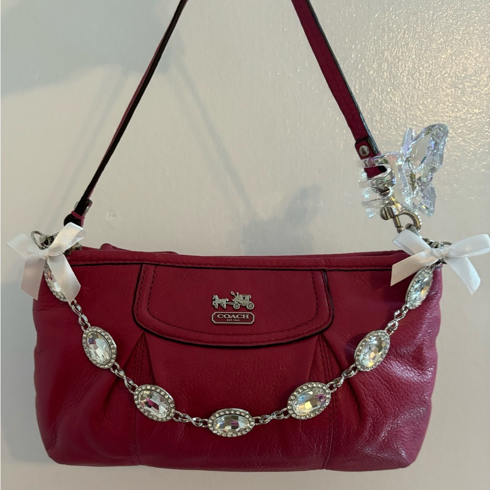 🎀 Pink Leather Coach Madison 🎀VERY RARE